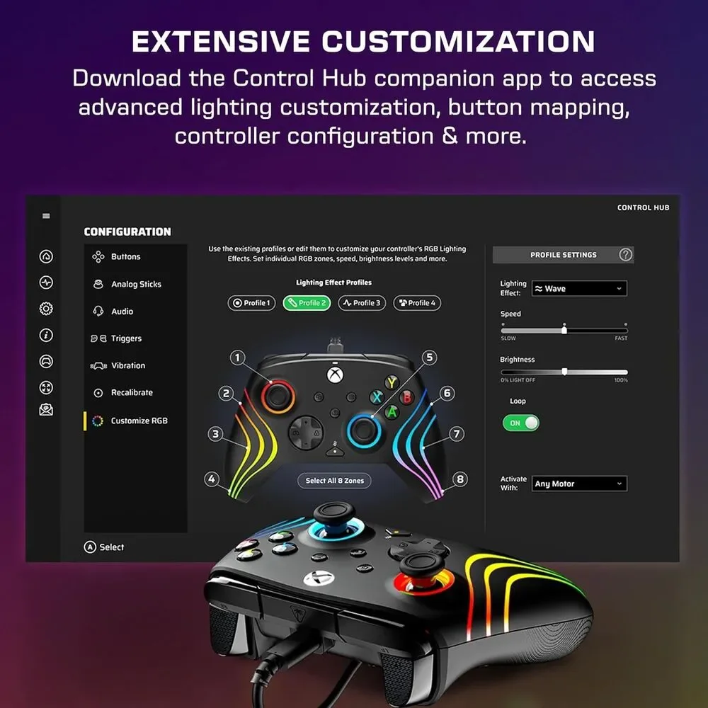 Turtle Beach Afterglow Wave Wired RGB Gaming Controller - BRAND NEW IN BOX